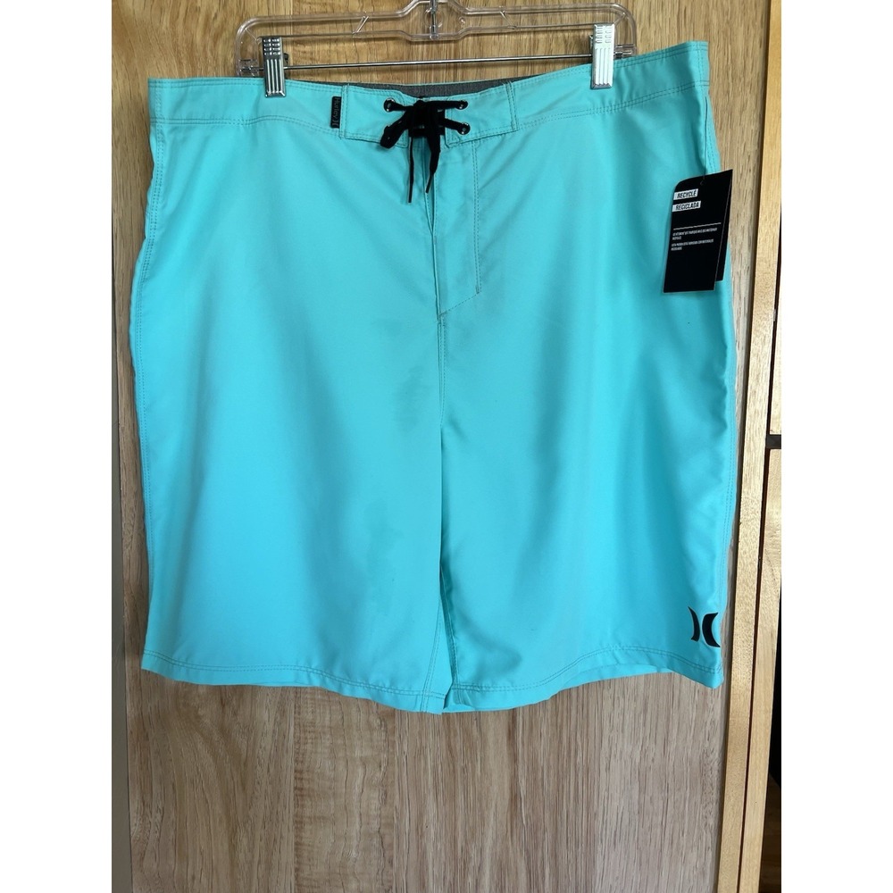 Hurley Phantom Mens 38 NWT Unlined Board Shorts Swim Trunks Beach Blue Summer